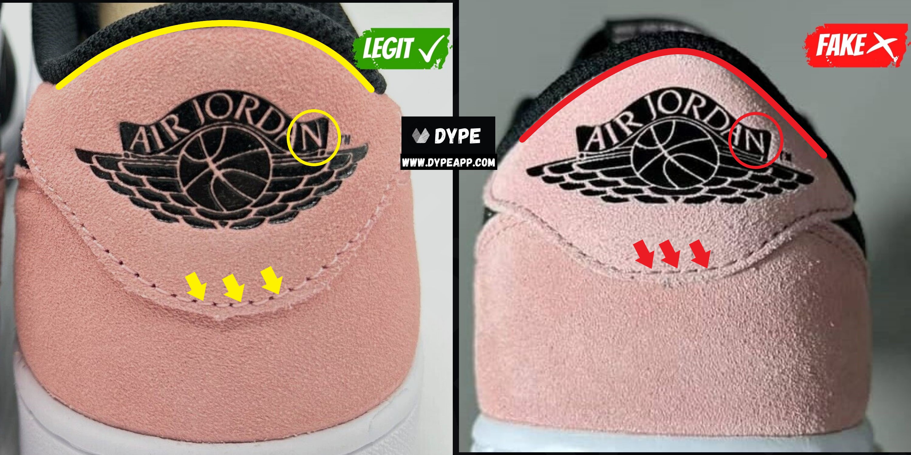 How would you know if your Air Jordan is fake? You can tell by the logo