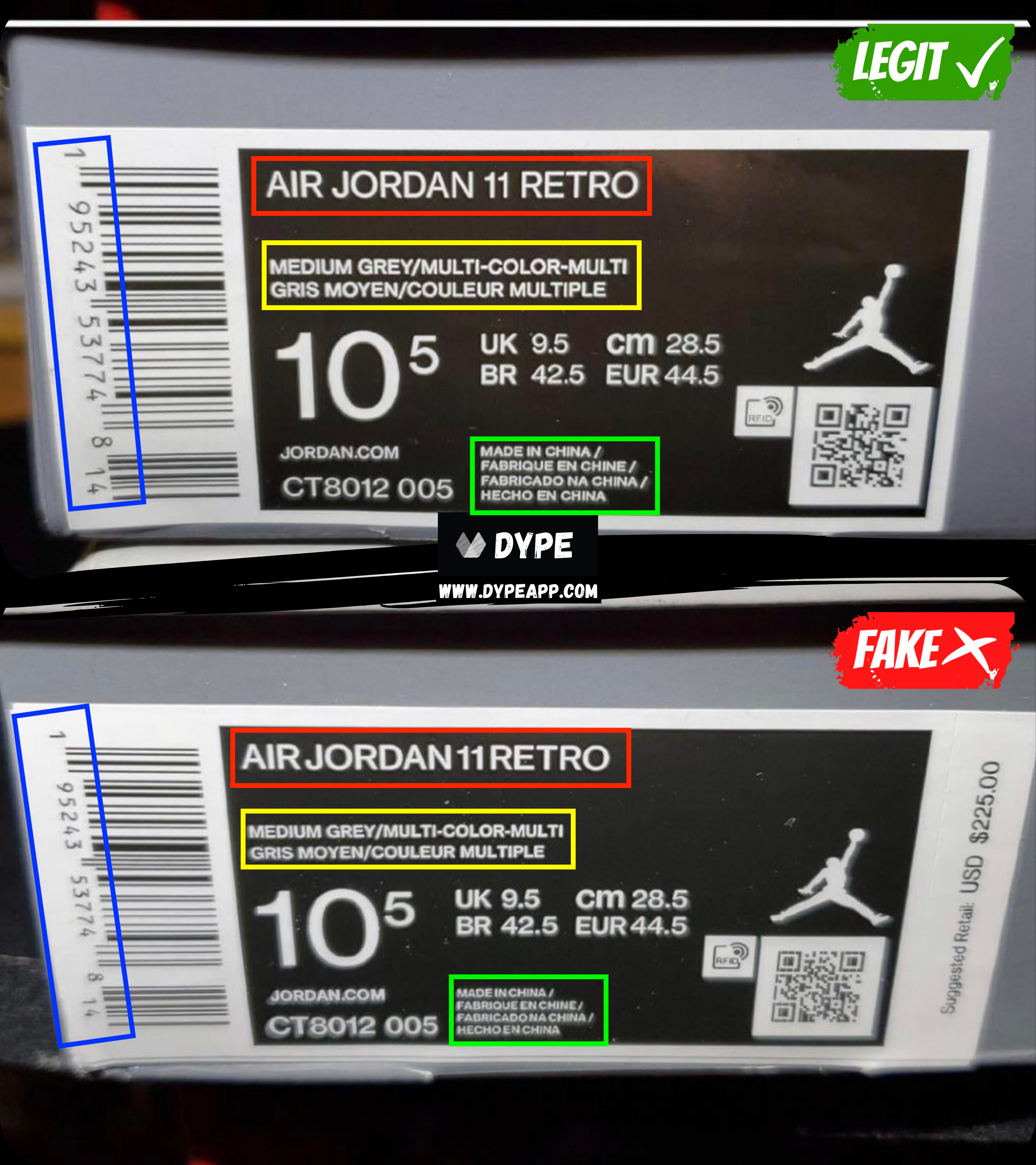 How To Spot Fake Air Jordan 11 (2023) - Legit Check By Ch
