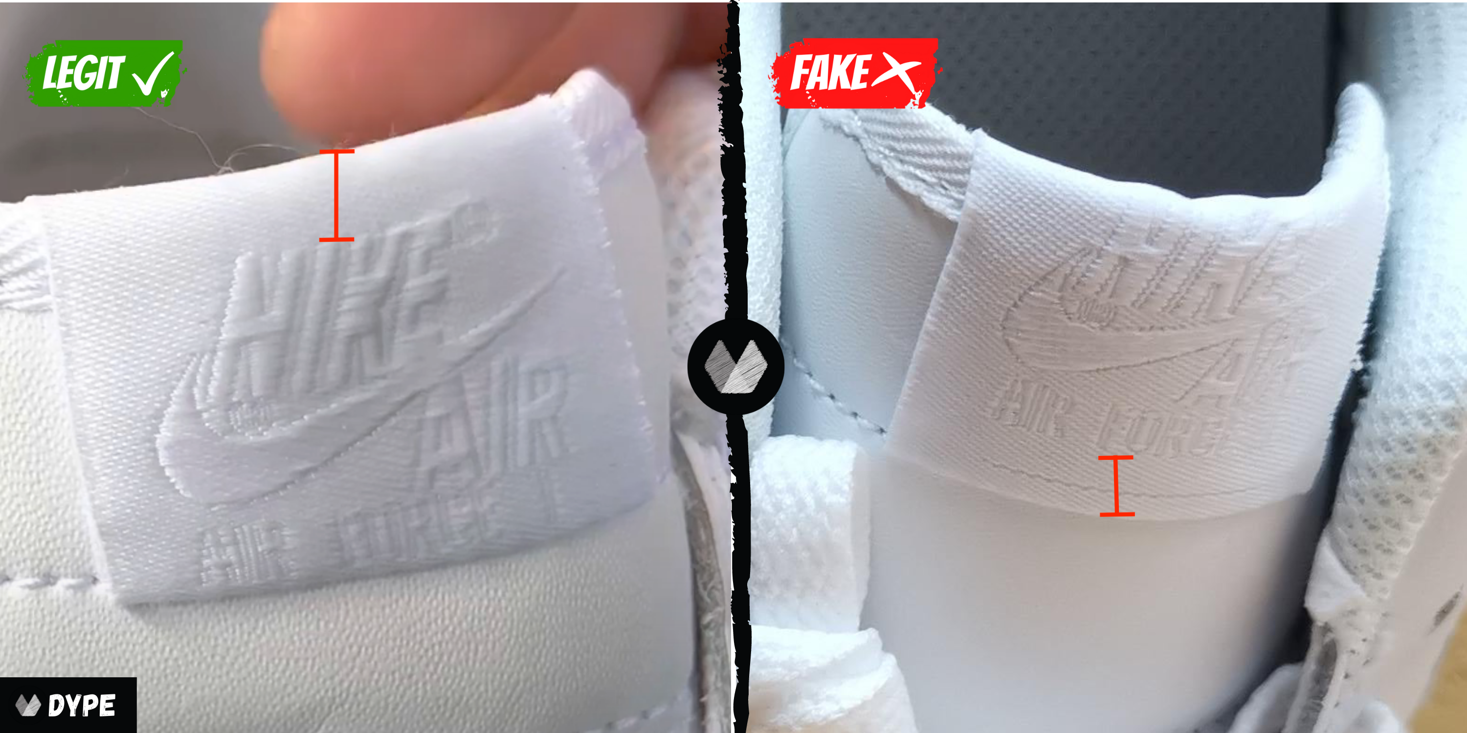 How to spot fake nike air force 1's - B+C Guides