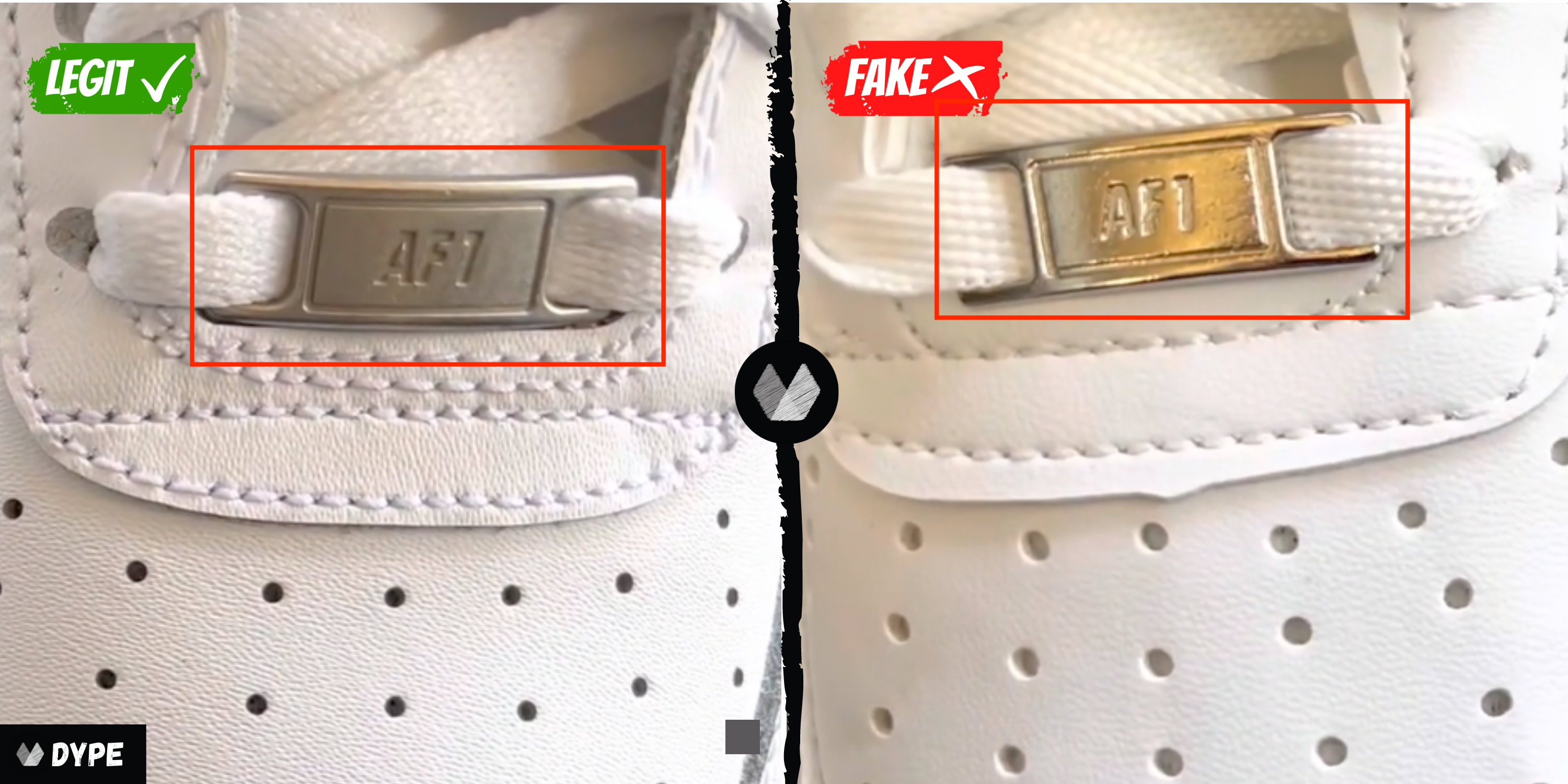 GOOD REPLICA vs REAL Nike Air Force 1 / How To Spot Fake (AAA