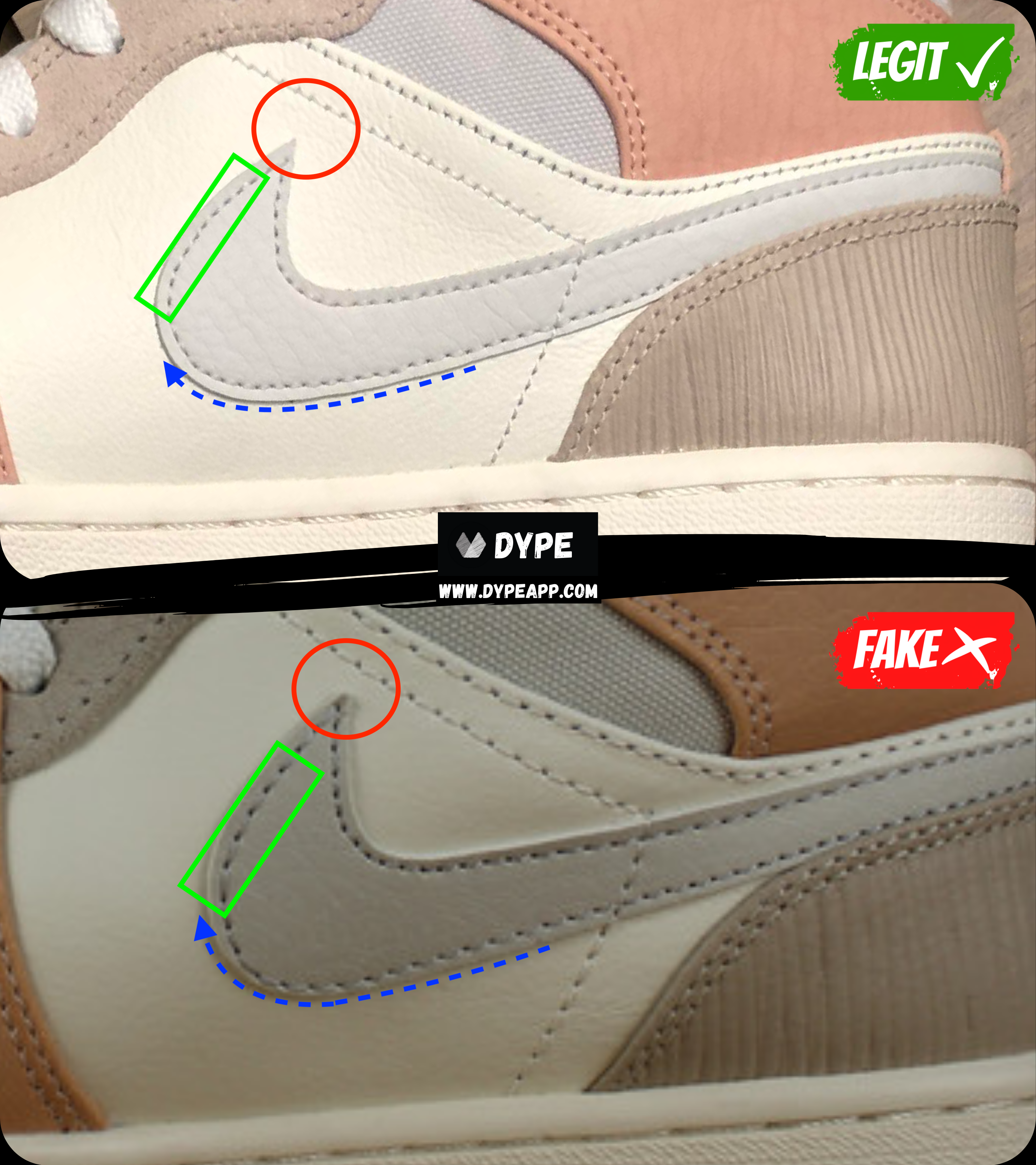 how to know if jordan 1 mid are fake