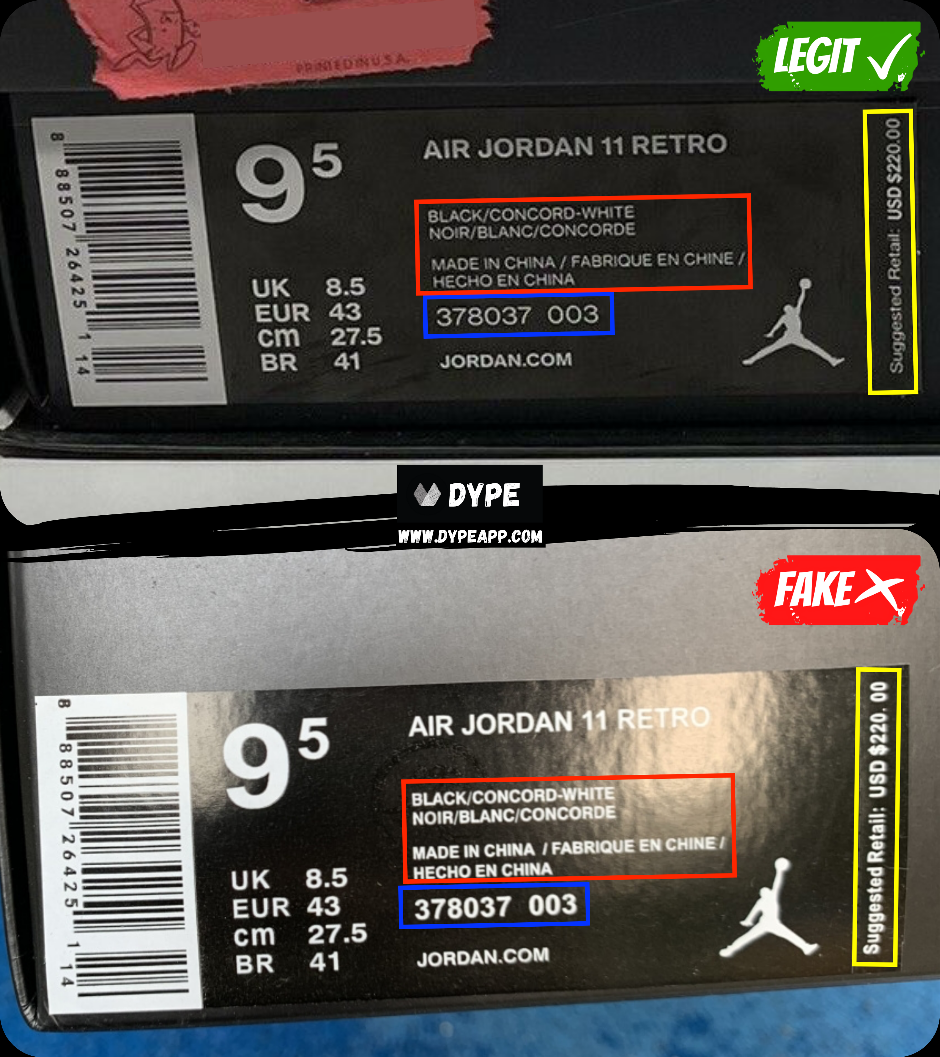 How To Spot Fake Air Jordan 11 (2023) - Legit Check By Ch