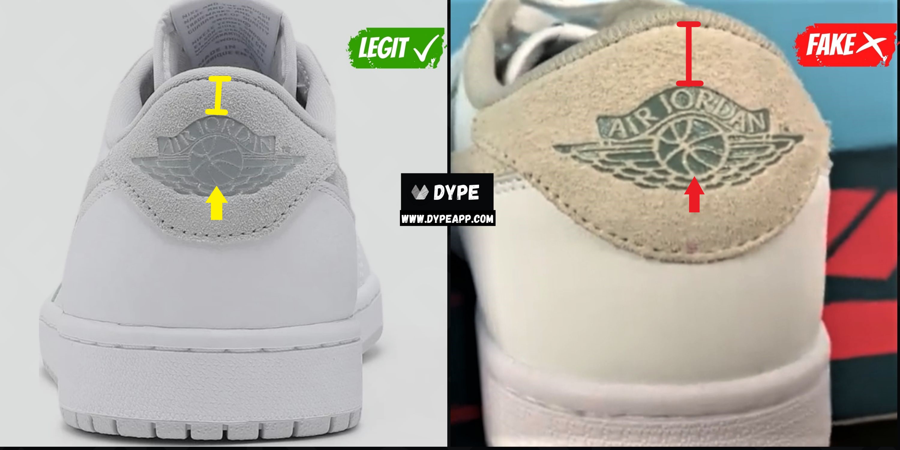 how to tell if jordan 1 low are fake
