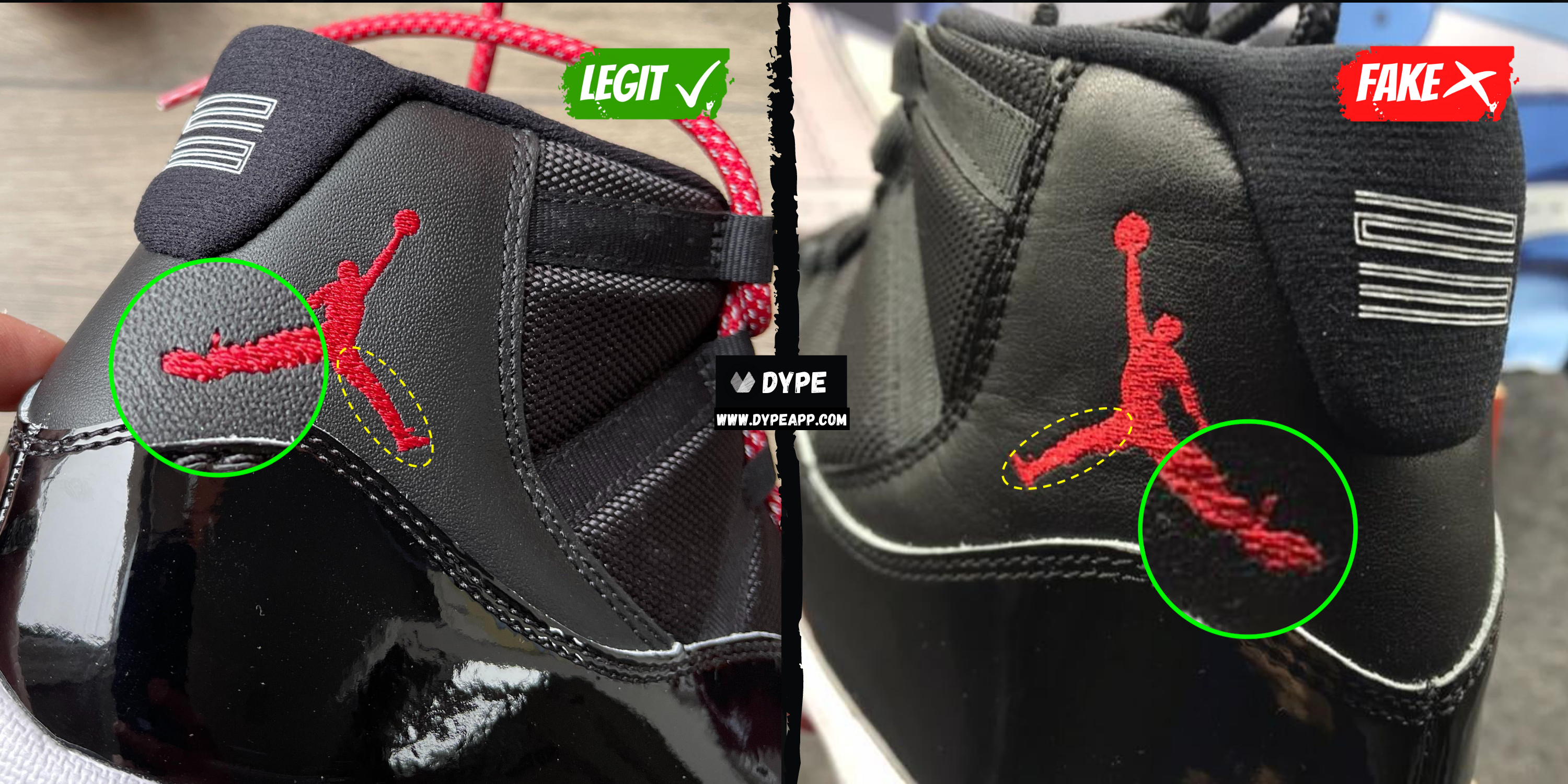 how to tell real jordan 11