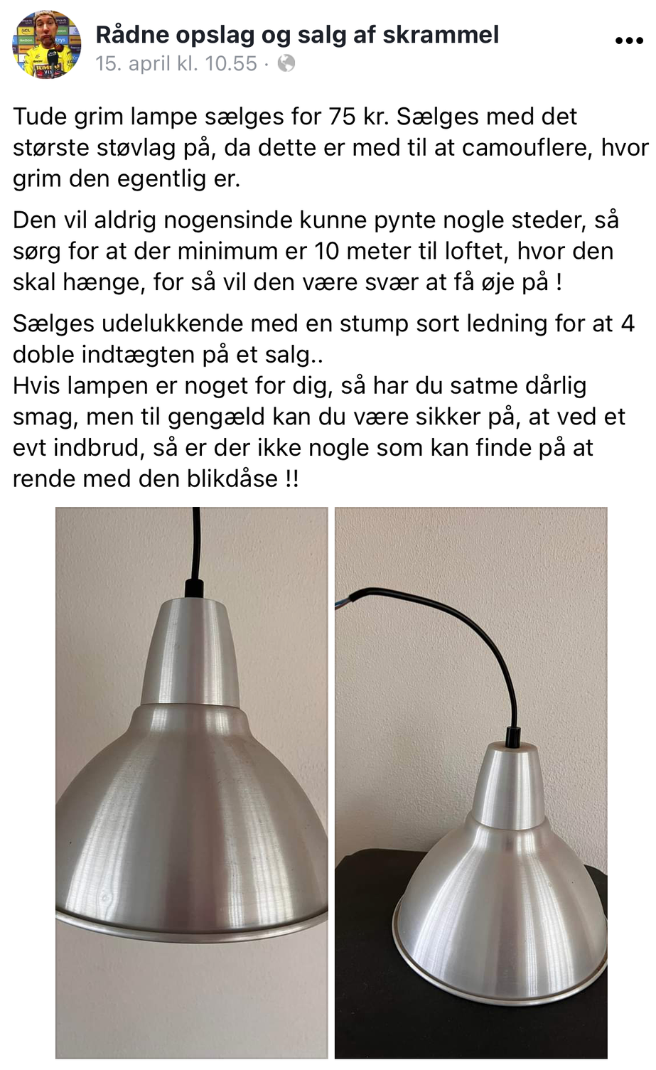 Sådan lød Pers første, anderledes annonce.