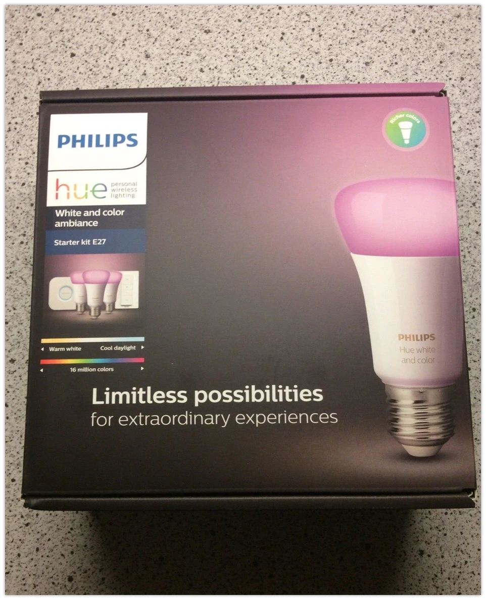 Med et Philips Hue startsæt har du alle komponenter du skal bruge for at komme i gang