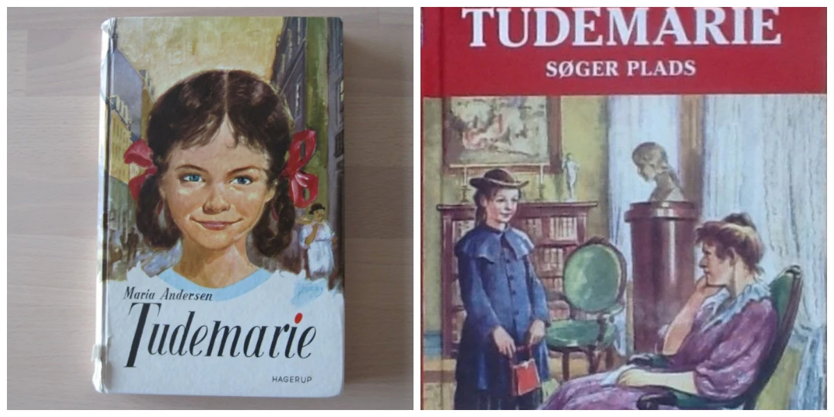 Her kan du se to billeder fra to af de annoncer, der lige nu på DBA med Tudemarie-bøgerne