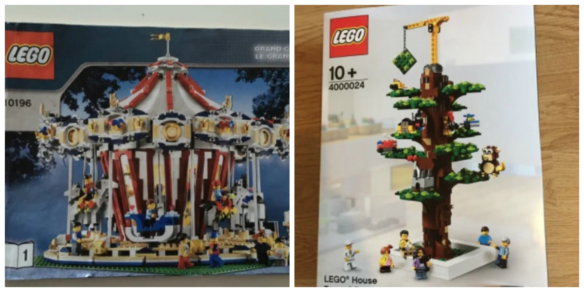 Lego-carousellen kan blive din, hvis du har 14.500 kroner på lommen. Det er nemlig den pris, som Emil fra Skælskør har sat sit Lego til salg for. Du kan også købe Anders’ Lego-træ, som bor hos Anders i Odense. Ifølge Anders er der kun produceret 80 af træet