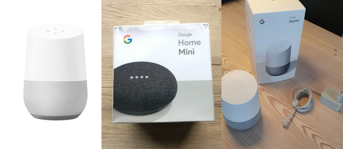 Google Home-højtaleren sælger Kemal i Rødovre for 600 kroner. Den er helt ny uåbnet i original emballage og har en nypris 800 kroner. Google Home-minihøjtaleren er også helt nye og i originale emballage hos Jack fra Frederiksberg, der sælger for 399 kroner. Rasmus fra Kolding sælger også sin Google Home, fordi han har købt ny højtaler. Den fejler intet, skriver han, og der medfølger alt tilbehør (lader, papir, kvittering med mere), og han vil gerne have 550 kroner for det