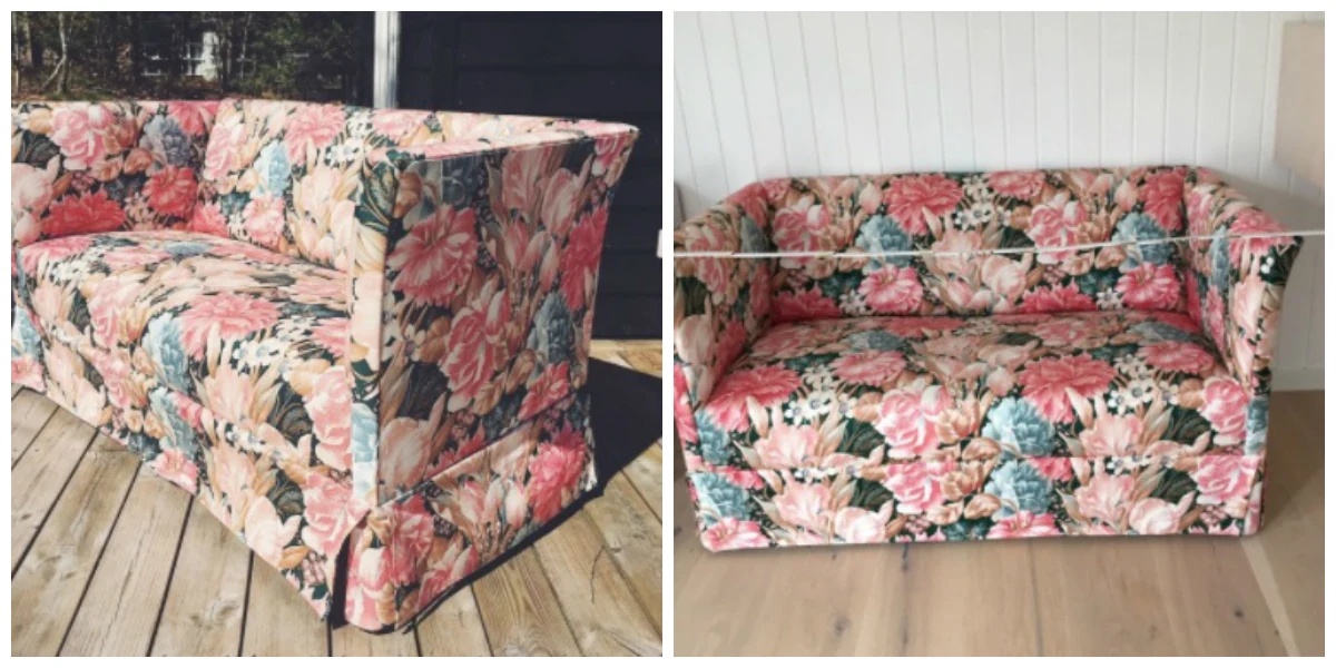 Anna fra Nykøbing Sjælland har denne blomster sofa til salg. Hun vil gerne have 900 kroner for den, så måske det var noget for dig (såfremt du altså ikke har en mandelig kæreste)