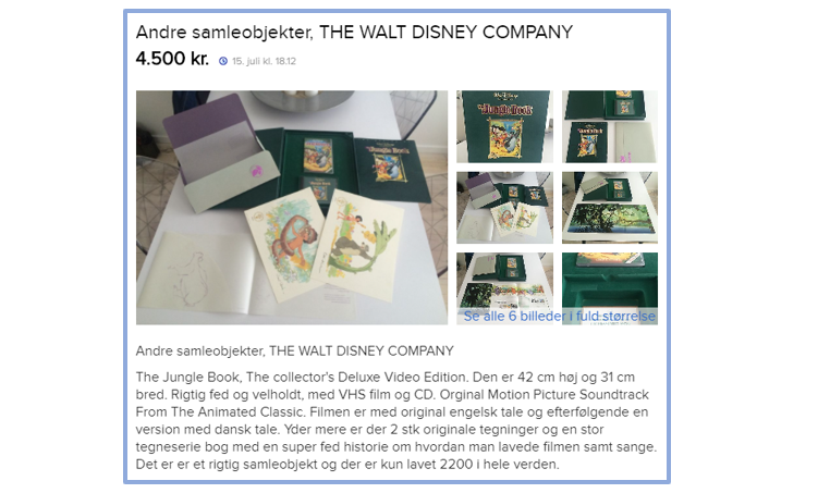 Nok er DBAs dyreste Disney-VHS bekostelig. Men du får også en hulens masse eksklusivt tilbehør med!