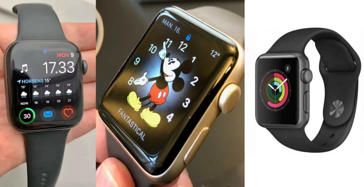 Niels fra Thisted sælger sit løbeur fra ’Apple Watch - Series 4 / 44 millimeter’. Det er brugt en måned. Der medfølger oplader, ekstra armbånd, og Niels skal have 1.200 kroner for det. ’Apple Watch Series 2’ med urkasse på 42 millimeter i guldfarvet aluminium med Sportsrem i kakaofarve sælges af Nicolaj fra Bagsværd. Det har ingen skrammer og sælges, fordi han har købt et nyere. Det koster 1.000 kroner. Dennis fra Østerbro sælger sit ’Apple Watch Series 1 42 millimeter’. Det virker, som det skal, og alt følger med. Perfekt hvis man vil prøve Apple Watch af og ikke vil betale en formue, skriver han. Det har været brugt i et par år, og det afspejler prisen også. Dennis vil gerne have 800 kroner for det