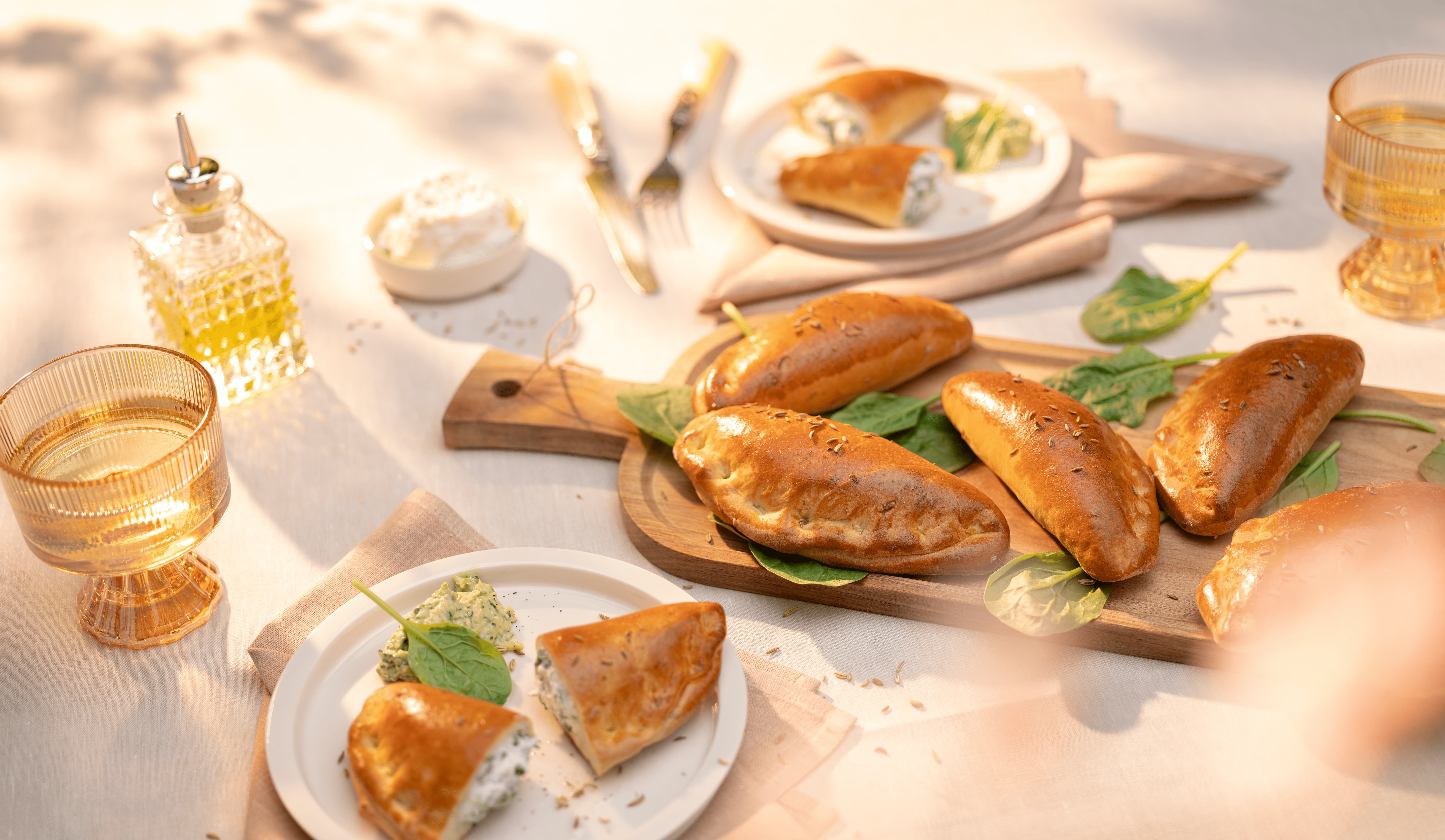 Empanadas met spinazie, ricotta en venkelzaad