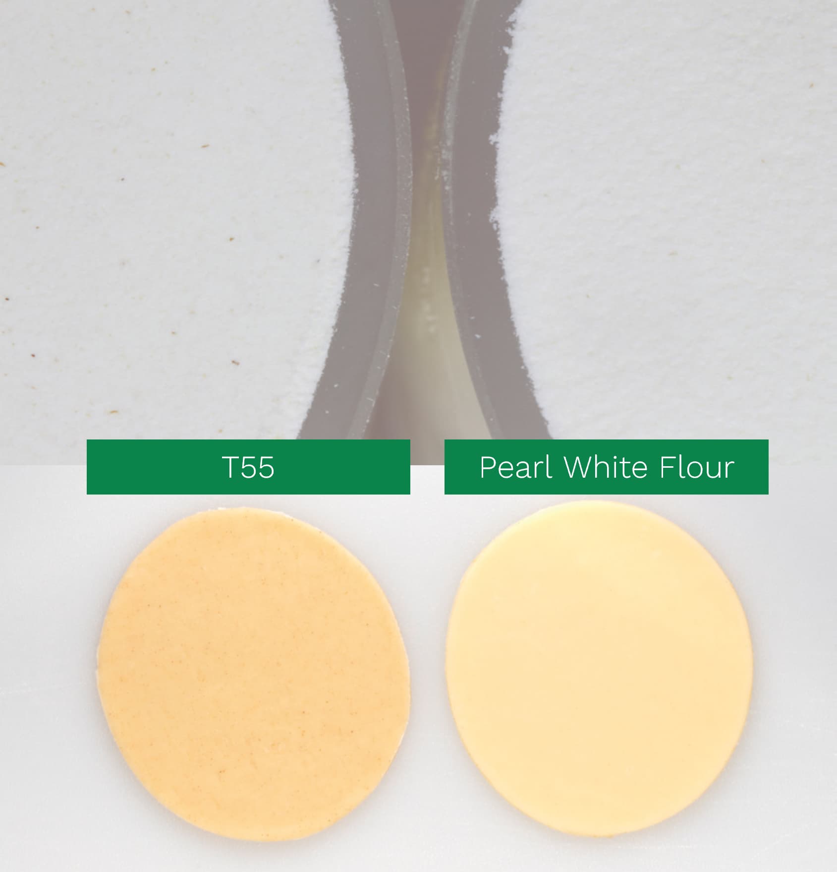 T55 vs Flour Pearl White
