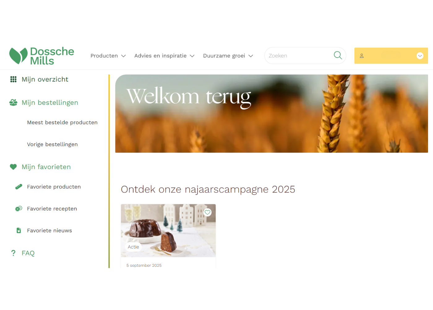 Overzicht bestelplatform