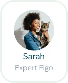 Sarah experte Figo avec son chat