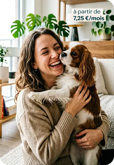 Femme avec son chien