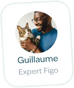 Guillaume expert Figo avec son chat