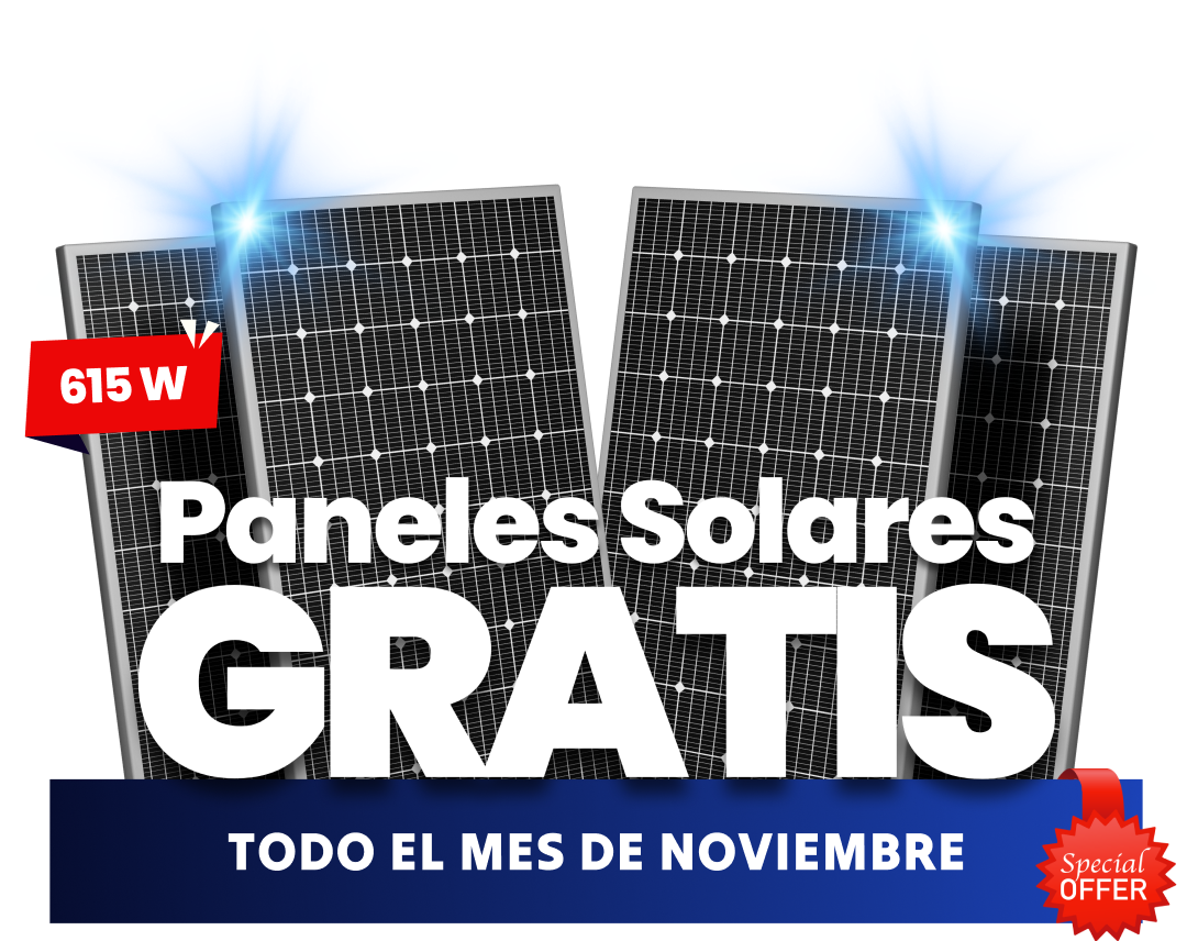 Paneles Solares gratis todo el mes de noviembre