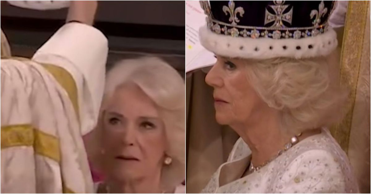 ¿Le quedó grande la corona? El comentado impasse de Camilla Parker en plena ceremonia
