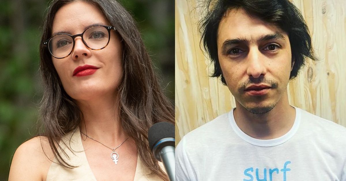 Camila Vallejo y Abel Zicavo recibieron el cariño de la gente en el concierto de Los Bunkers