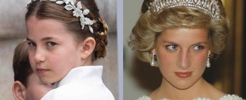 "Tiene la mirada de Diana": Fans destacan sorprendente parecido entre Charlotte y su fallecida abuela durante coronación