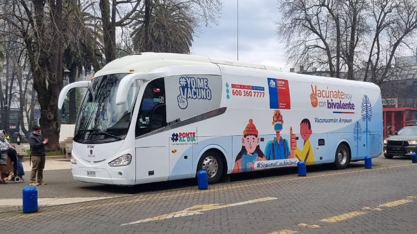 La Araucanía: vuelve bus “Yo Me Vacuno” para reforzar inmunización contra la Influenza y Covid- 19