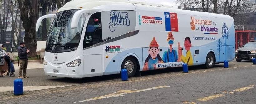 La Araucanía: vuelve bus “Yo Me Vacuno” para reforzar inmunización contra la Influenza y Covid- 19