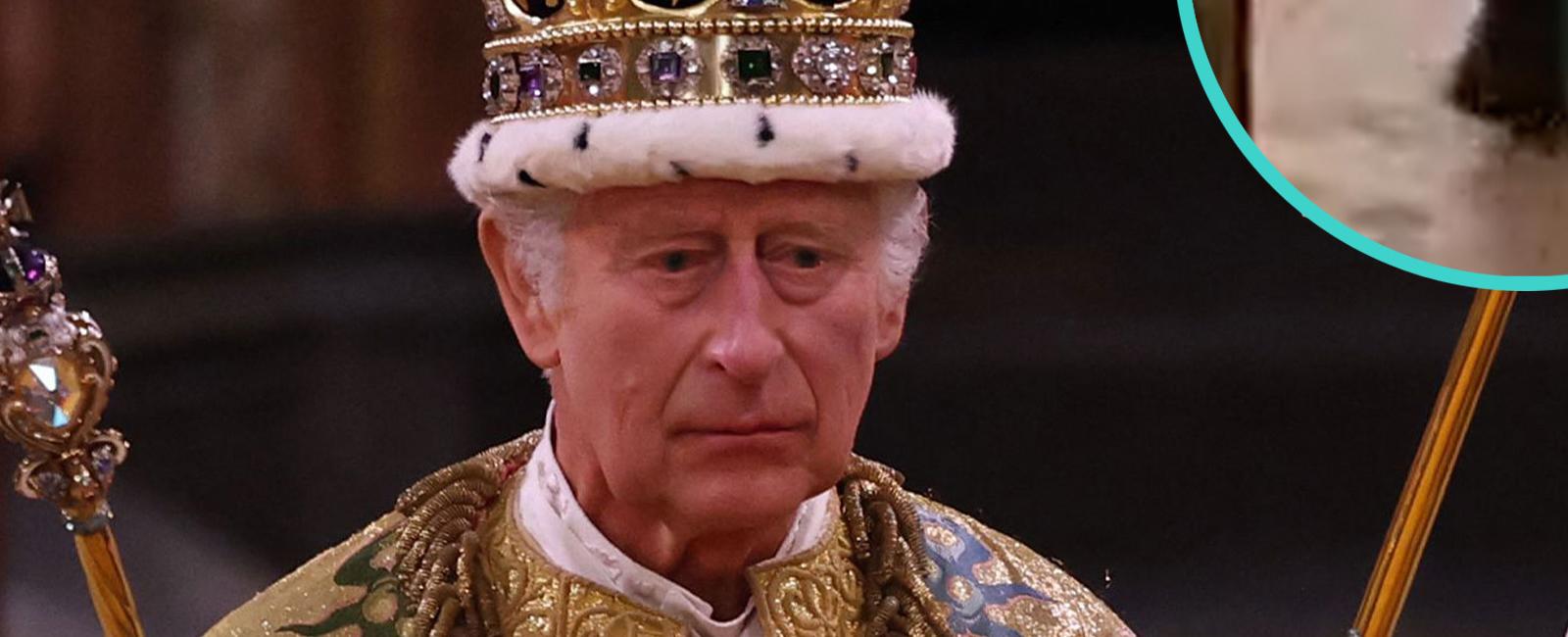 ¡Susto! La espectral figura que cruzó la abadía durante la coronación de Carlos III (Video)