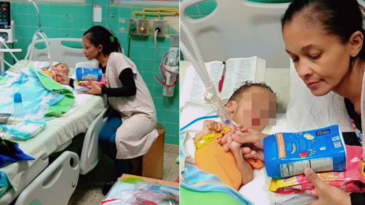 Niño cubano hospitalizado en terapia intensiva necesita cereal con hierros y vitaminas