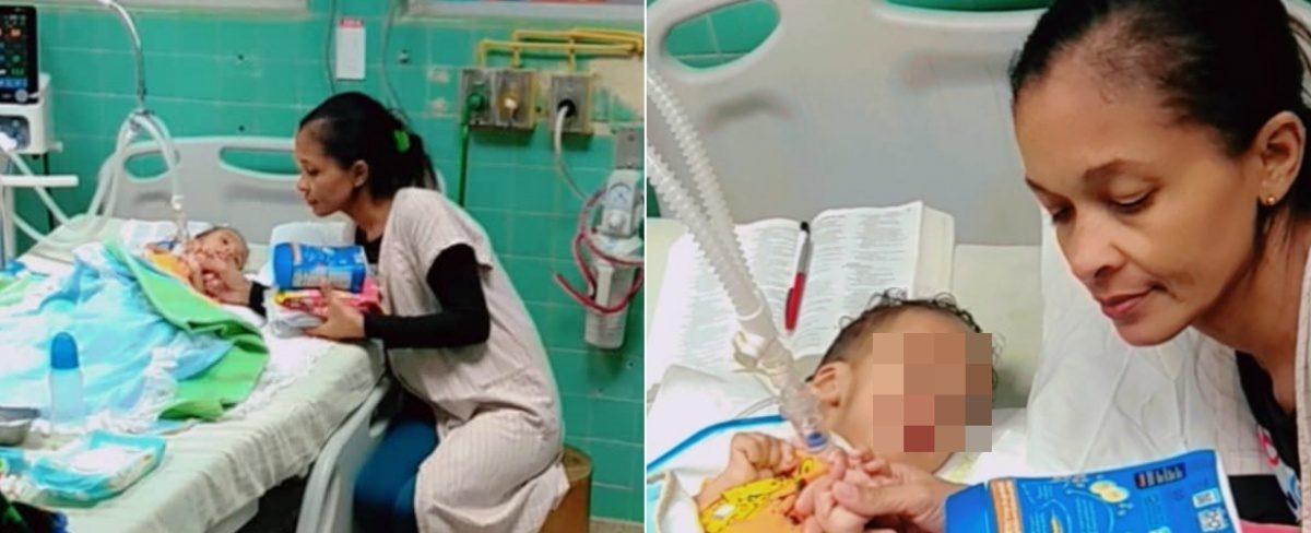 Niño cubano hospitalizado en terapia intensiva necesita cereal con hierros y vitaminas