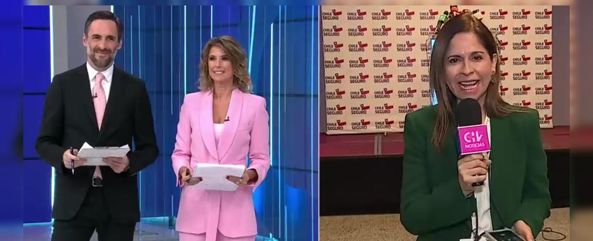 Micrófono abierto generó enorme fail en plena transmisión de Chilevisión: “El partido comunista...”