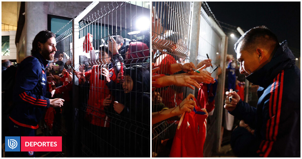 Locura a pesar del frío: el masivo recibimiento a La Roja en su llegada a Concepción