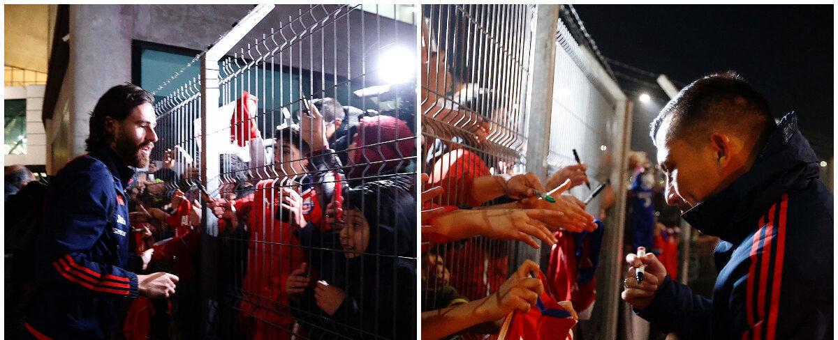 Locura a pesar del frío: el masivo recibimiento a La Roja en su llegada a Concepción