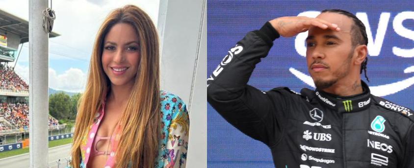 Shakira reaperece en España en carrera de Fórmula 1: Crecen rumores de romance con Lewis Hamilton