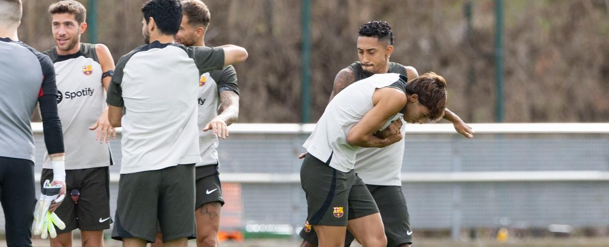 Ferran 'acoge' a los Joaos en un entrenamiento con novedades
