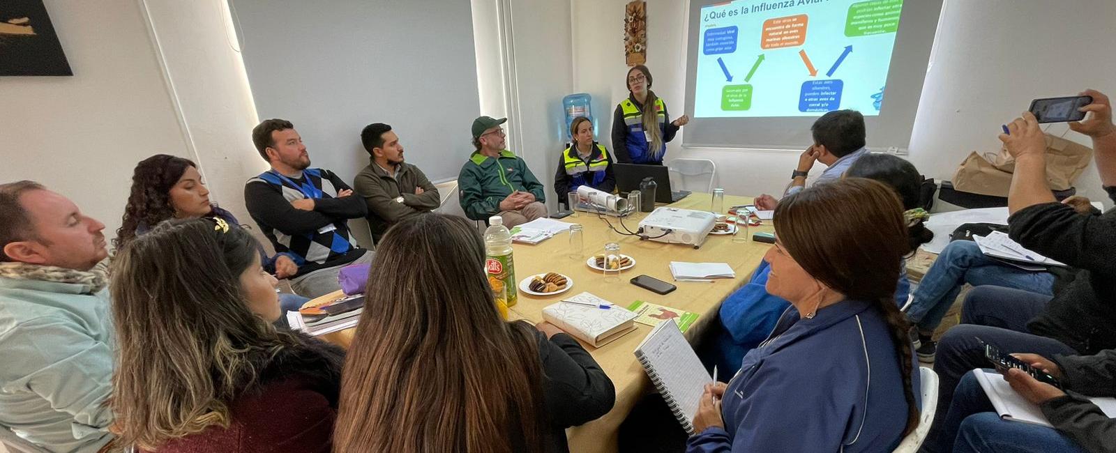 Orientación técnica y preventiva en contra de la influenza aviar recibieron más de 2 mil funcionarios y dirigentes en el Biobío