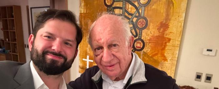 Boric visitó a “machucado” Ricardo Lagos: “Tengo el deber de aprender de quienes he discrepado”