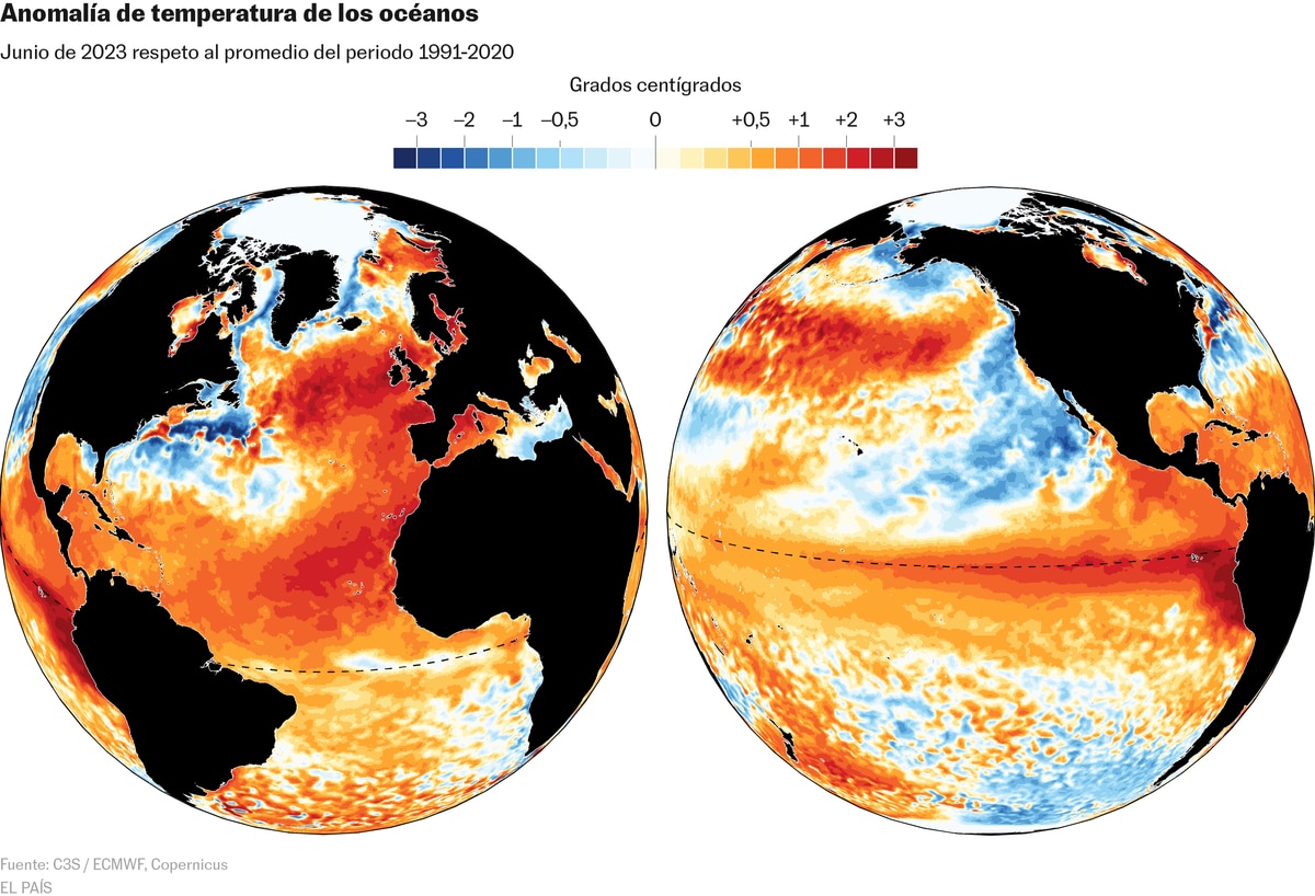 Dos récords globales en dos días: la crisis climática y el calentamiento del Atlántico norte llevan al planeta a un “territorio desconocido”