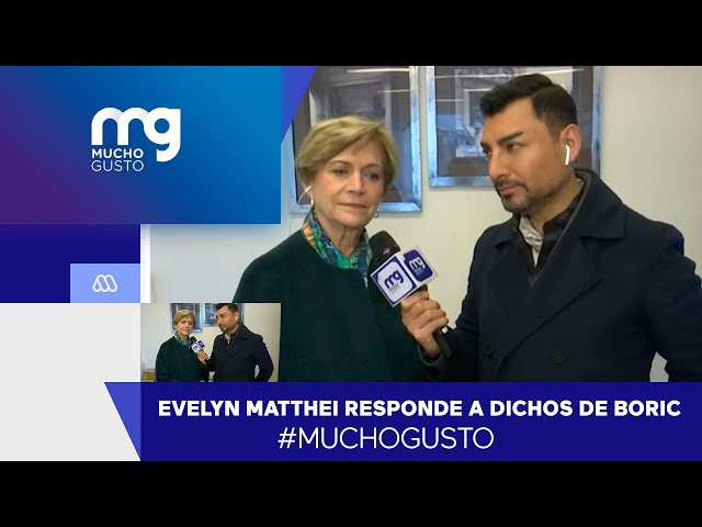#muchogusto / Matthei responde a dichos de Pdte. Boric