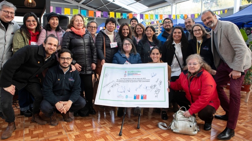 En Puerto Varas lanzaron iniciativa de alimentación saludable "Ecomercado Solidario"