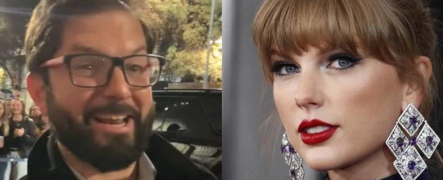 Presidente Boric aseguró que ”escribió” a Taylor Swift para que llegue a Chile