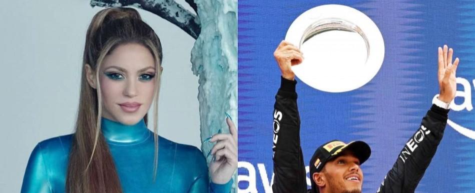 ¿Le dio buena suerte?: Shakira regresa a Barcelona para apoyar a Hamilton que logró el podio de la F1