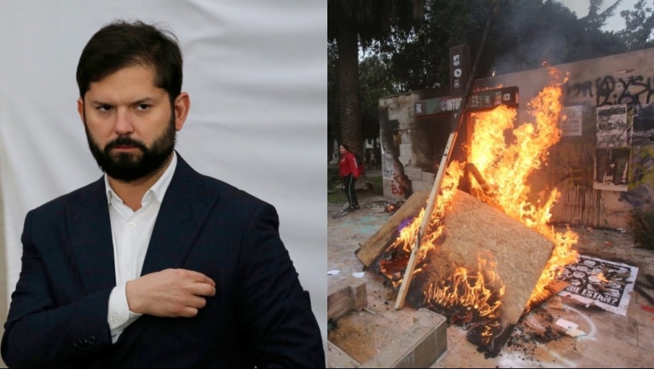 Presidente Boric condena incidentes en medio de actos por 50 años del Golpe: "Son adversarios de la democracia"