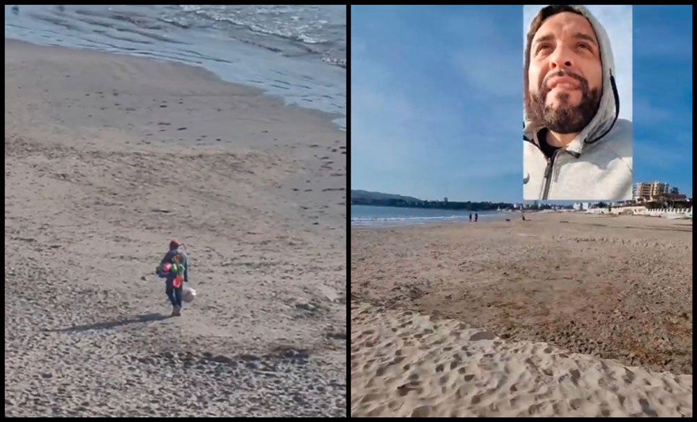 VIDEO| Coquimbano es viral por noble gesto hacia vendedor que no tuvo éxito en la playa