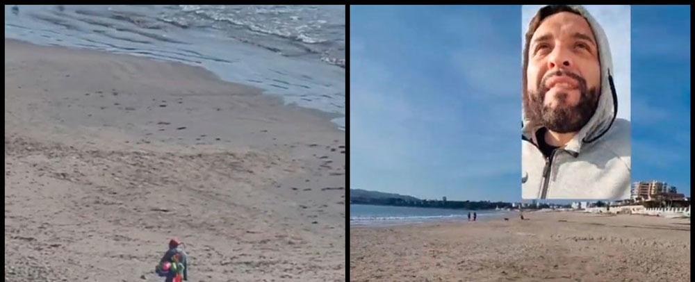 VIDEO| Coquimbano es viral por noble gesto hacia vendedor que no tuvo éxito en la playa