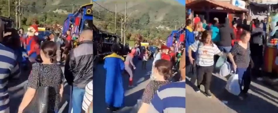 "Spider-Man", "Pantera Negra" y "Mario Bros" protagonizan violenta pelea en una feria de atracciones en Brasil
