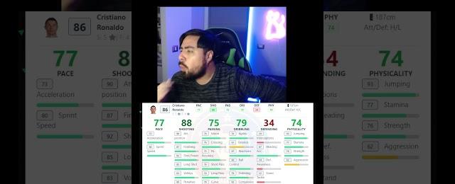 ESTADISTICAS OFICIALES DE CRISTIANO RONALDO EN EA SPORTS FC 24 #snazzycl #easportsfc24 #cr7