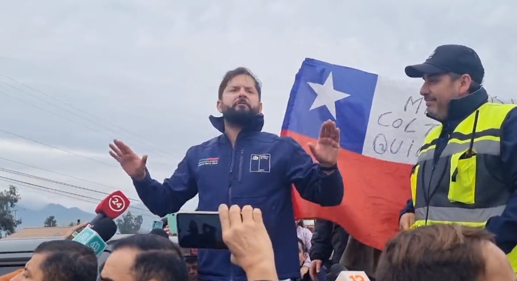 Pdte. Boric tras visita a albergados por sistema frontal en Coltauco: “El gobierno entero va a estar desplegado en terreno”