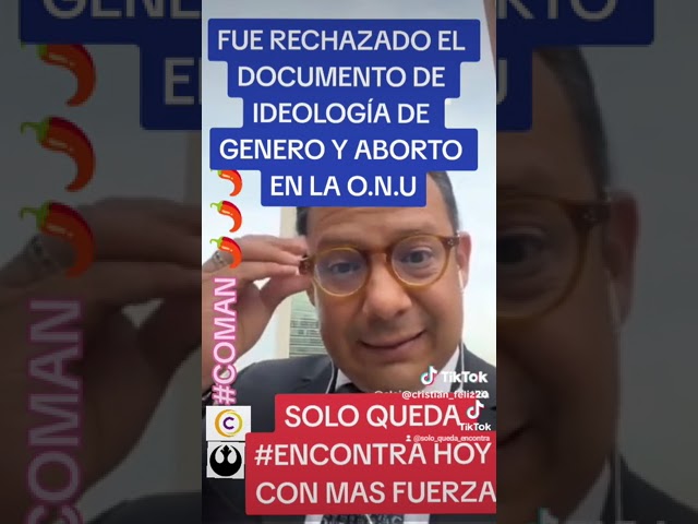 FUE RECHAZADO POR LOS PAISES EN ONU BRAKING NEWS